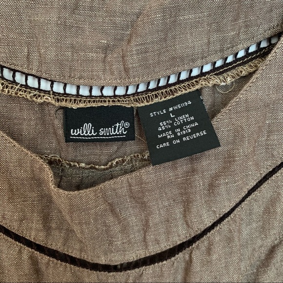 🎉HP🎉 Willi Smith Flowy Brown Tank Blouse Large - Picture 4 of 8